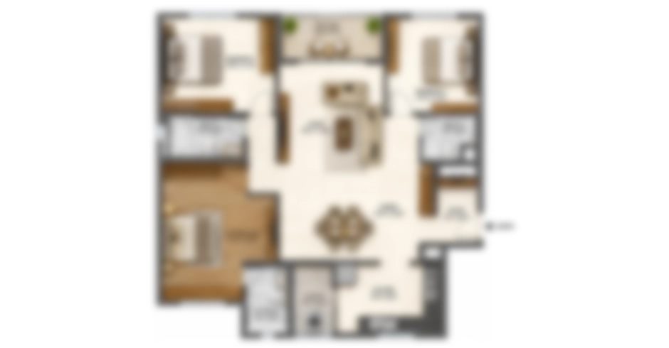 Maatr Kalyan 4 BHK Floor Plan